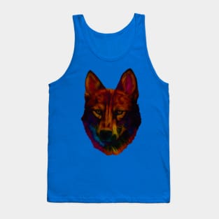 rainbow wolf Tank Top